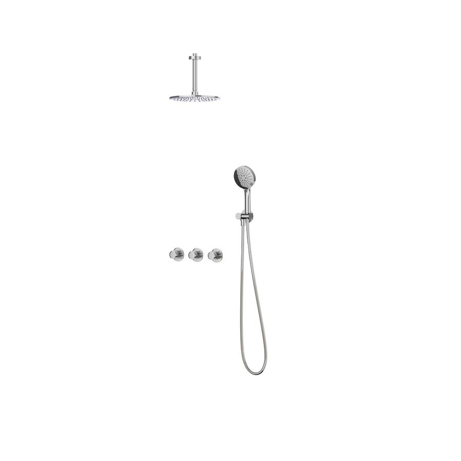 Afbouwdeel regendouche IVY combiset Bond 4 inbouwthermostaat symmetry chroom CSB4CRBEBC incl. inbouwbox