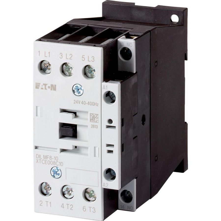 Magneetschakelaar DILMF8-10(RAC24) (24VAC 40/60Hz) 3kW 1m 0v
