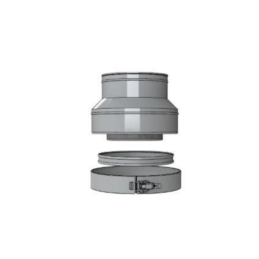 Verloop RVS 200/130 naar 150/100