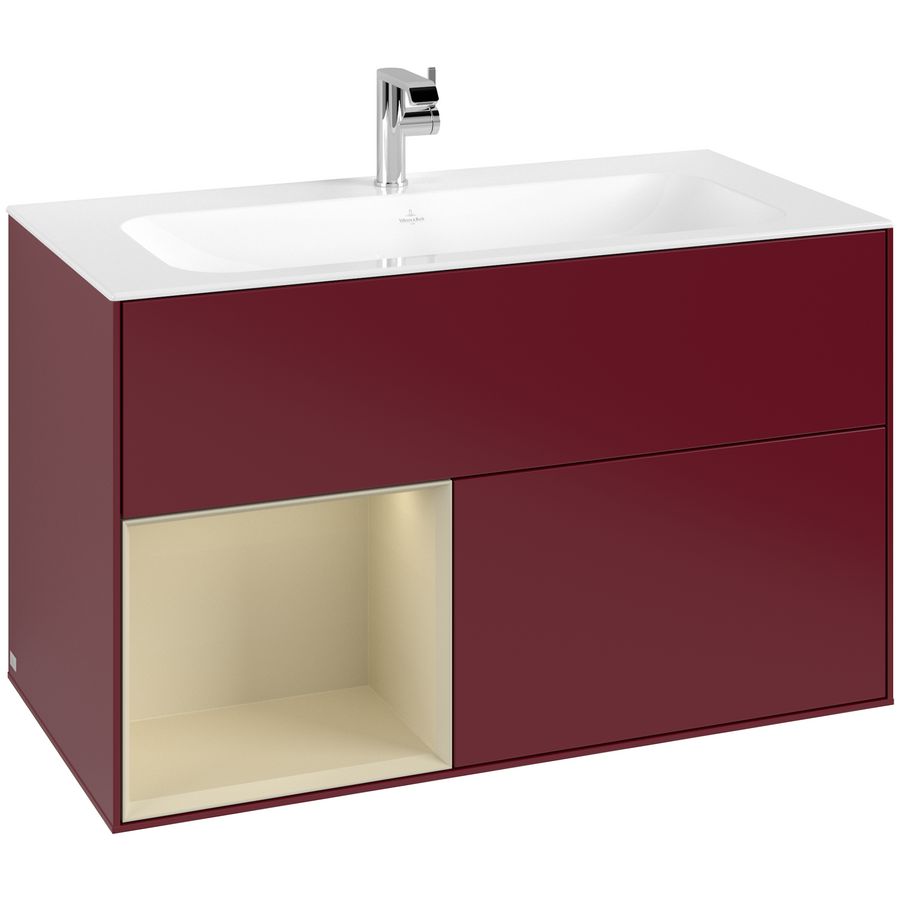 Wastafelonderkast Finion 996x591x498mm Peony Matt Lacquer F030HJHB
