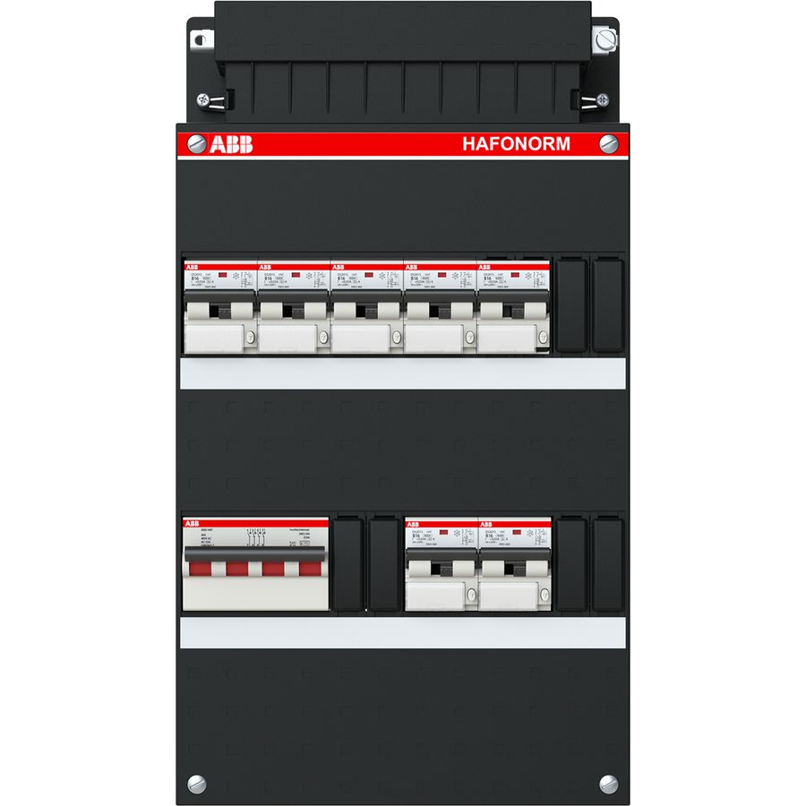 Groepenkast 7x 16A/30mA + HS 3-fase