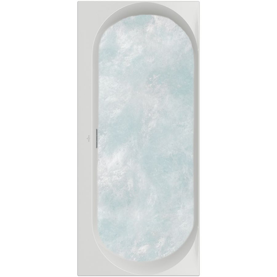 Ligbad rechthoek acryl 170x75cm Stone WH (CC) Watert UCC170LOF2B2VRW