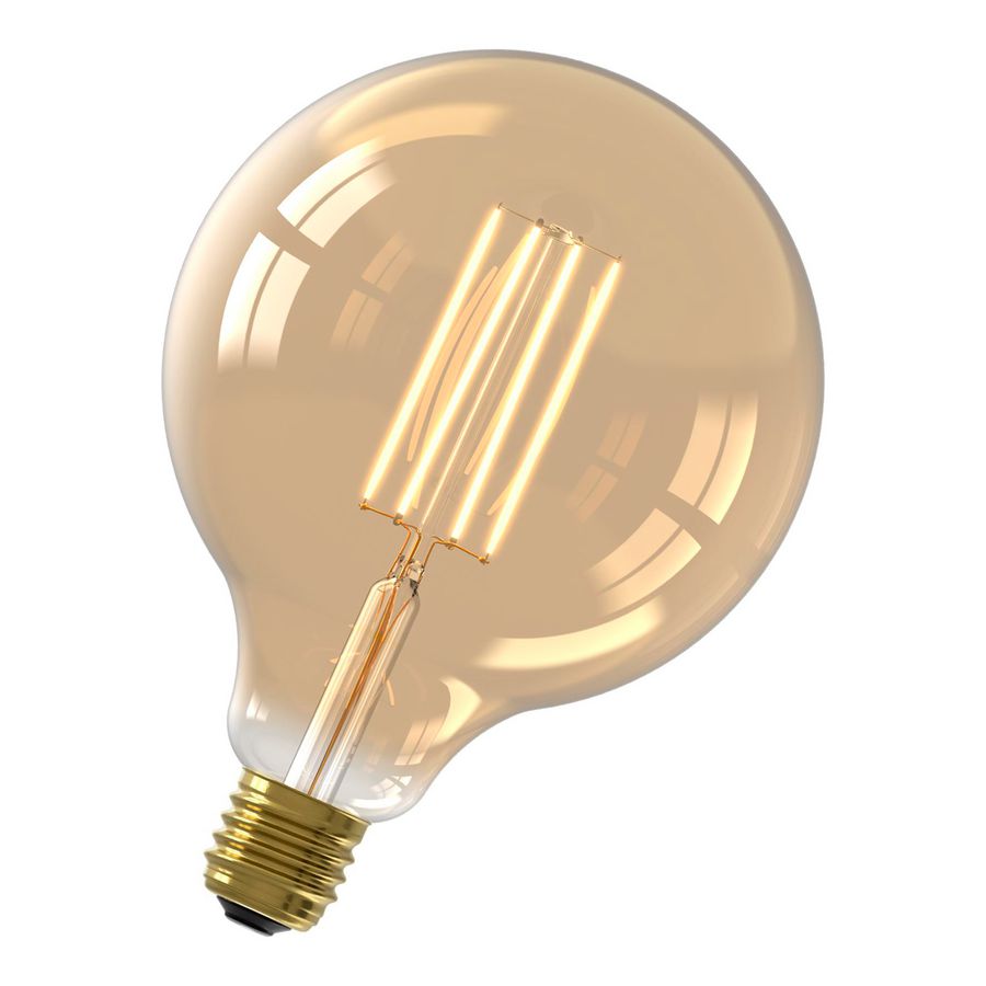 LED-lamp Warm Filament G125 DIM 4.5W 40W 470lm 2100K goud