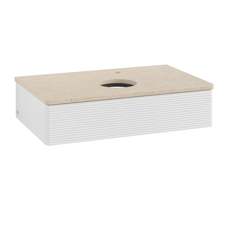 Wastafelonderkast Antao 800x190x500mm G.White.L K08153GF