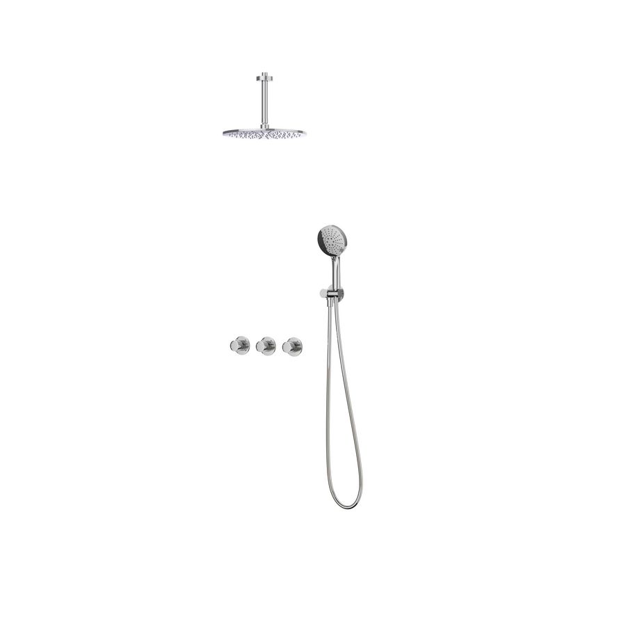Afbouwdeel regendouche IVY combiset Bond 4 inbouwthermostaat symmetry chroom CSB4CRBFBC incl. inbouwbox