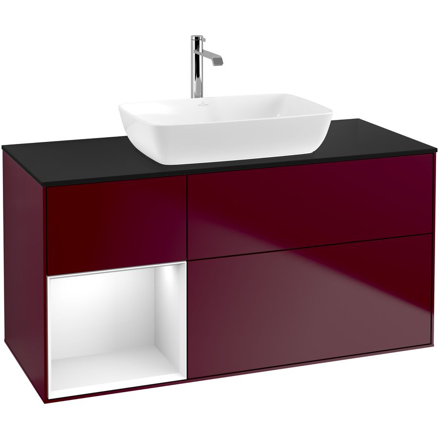 Wastafelonderkast Finion 1200x603x501mm Peony Matt Lacquer F822GFHB