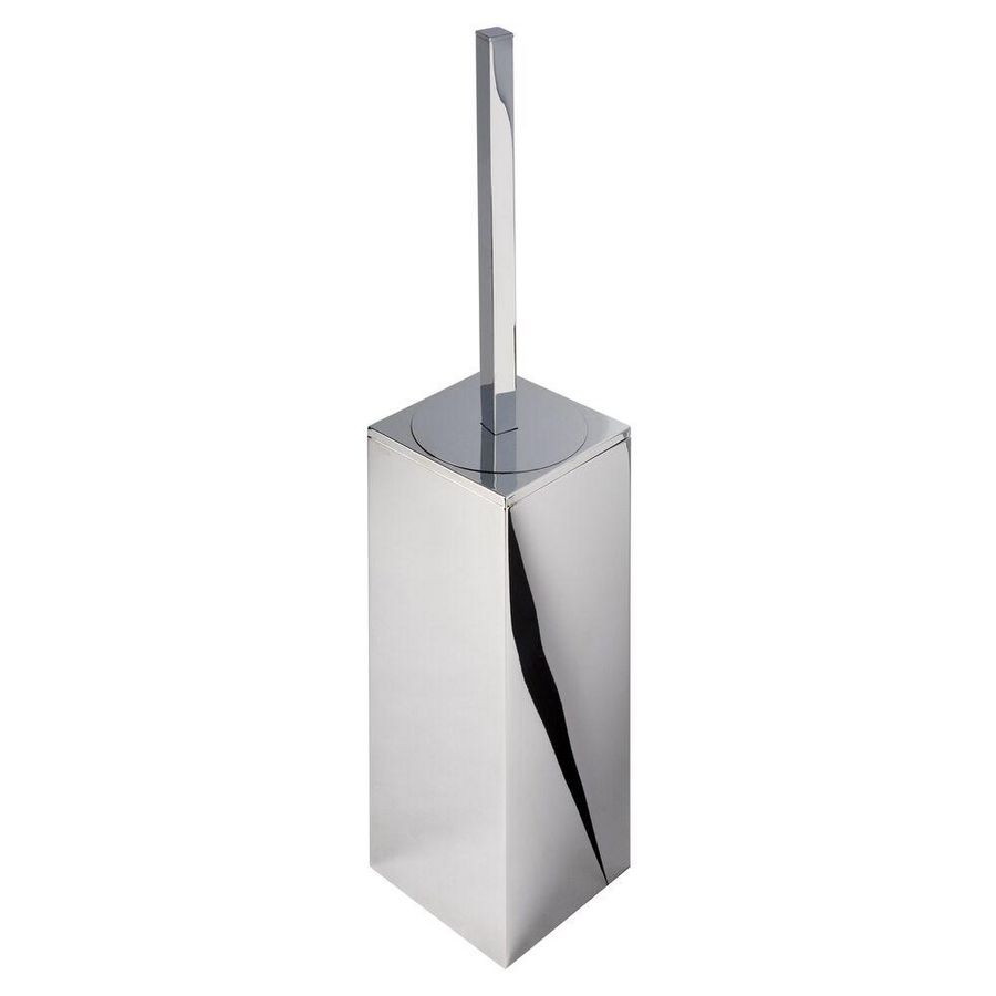 Closetborstelgarnituur wandmodel chroom borstel zwart MODERN ART