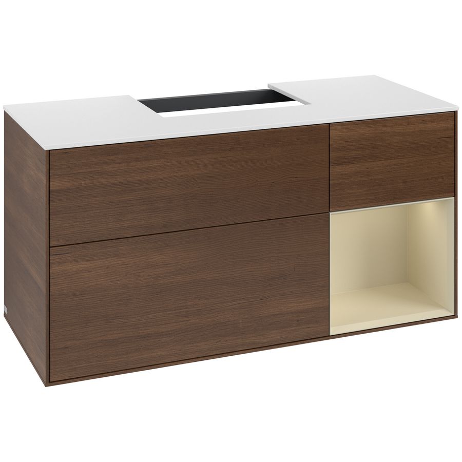 Wastafelonderkast Finion 1200x603x501mm W.Veneer F171HJGN