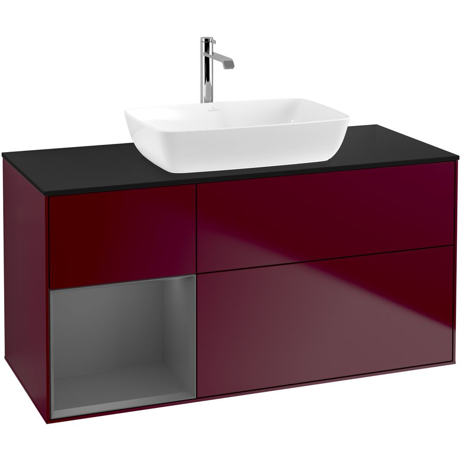 Wastafelonderkast Finion 1200x603x501mm Peony Matt Lacquer F822GKHB