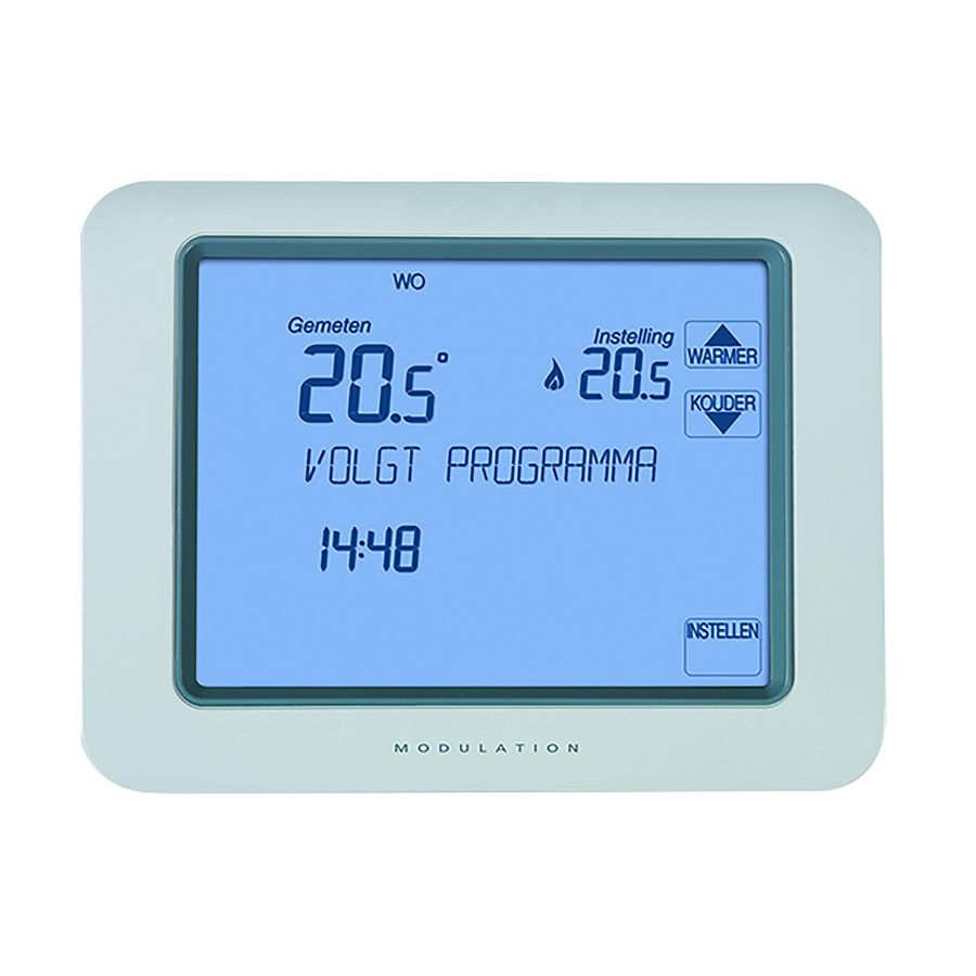 Klokthermostaat Chronotherm Touch Modulation wit