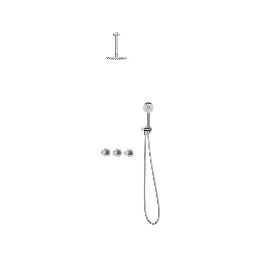 Afbouwdeel regendouche IVY combiset Bond 4 inbouwthermostaat symmetry chroom CSB4CRCABC incl. inbouwbox
