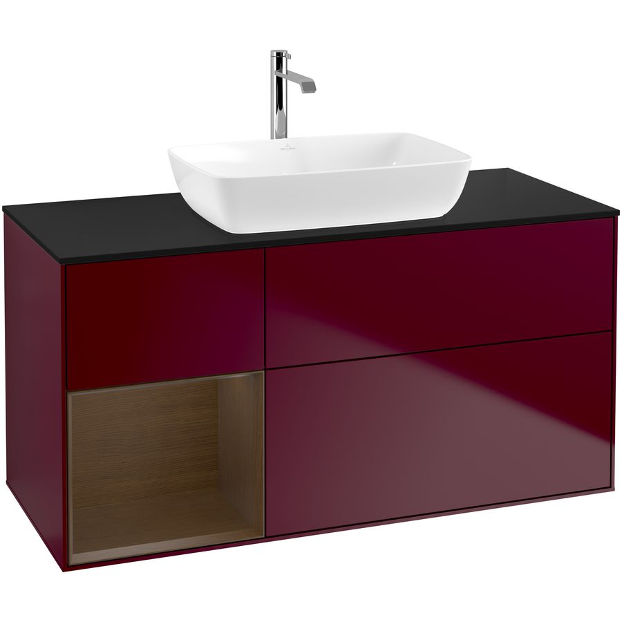 Wastafelonderkast Finion 1200x603x501mm Peony Matt Lacquer F822GNHB