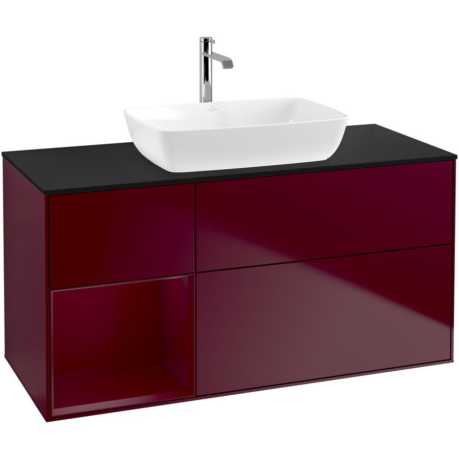 Wastafelonderkast Finion 1200x603x501mm Peony Matt Lacquer F822HBHB
