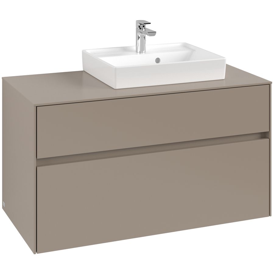 Wastafelonderkast Collaro 1000x548x500mm Taupe C015B0VM