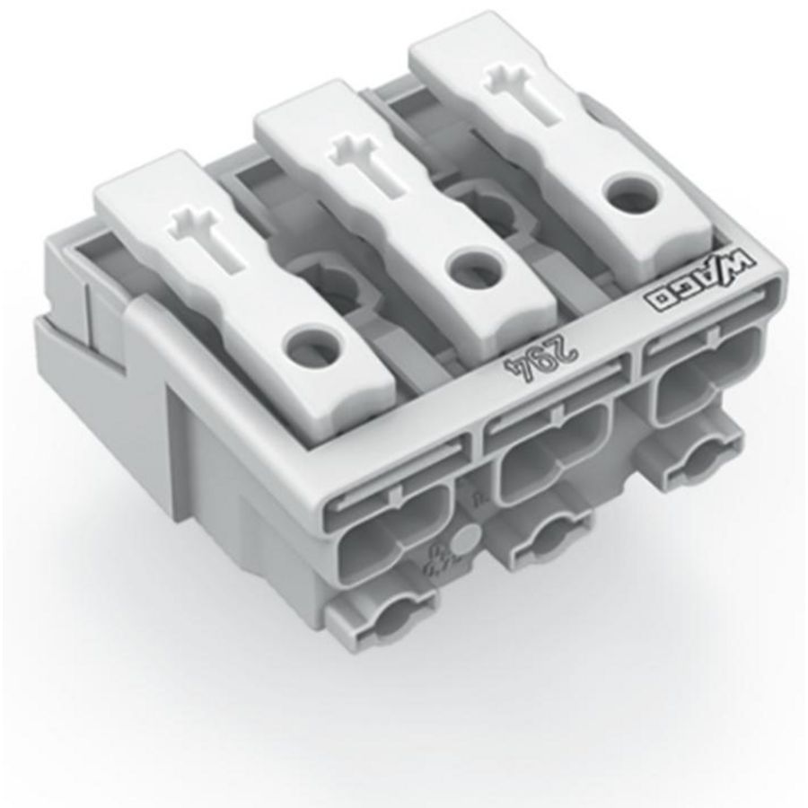 Kroonklem Drukknop extern z. PE-contact wit 294-5003 VVE=500