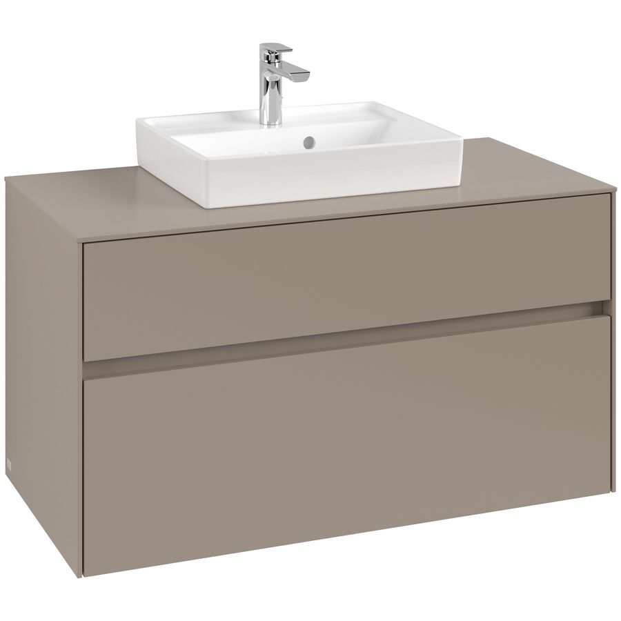 Wastafelonderkast Collaro 1000x548x500mm Taupe C01600VM