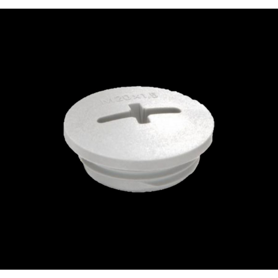 Blindstop kunststof M16x1,5 glasvezelversterkt, grijs (EVSG16LG)