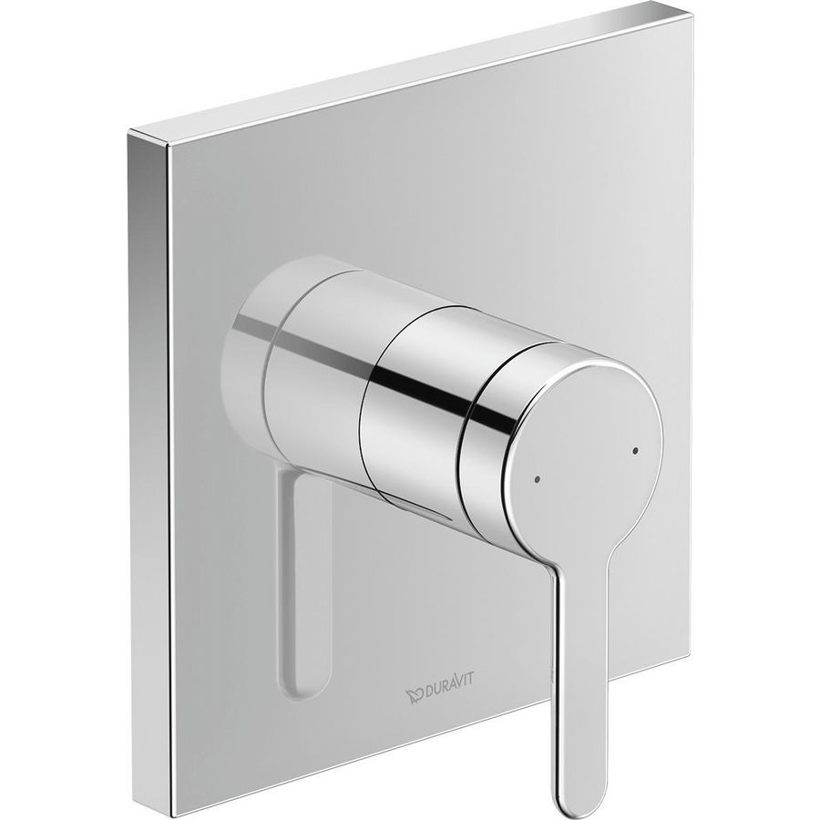 Inbouw eenhendeldouchemengkraan chroom hoekig C.1 KWC