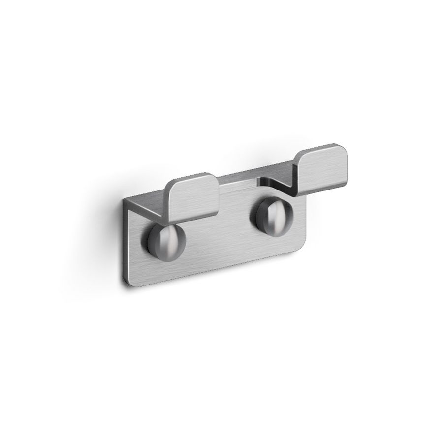 Fold dubbele haak RVS geborsteld
