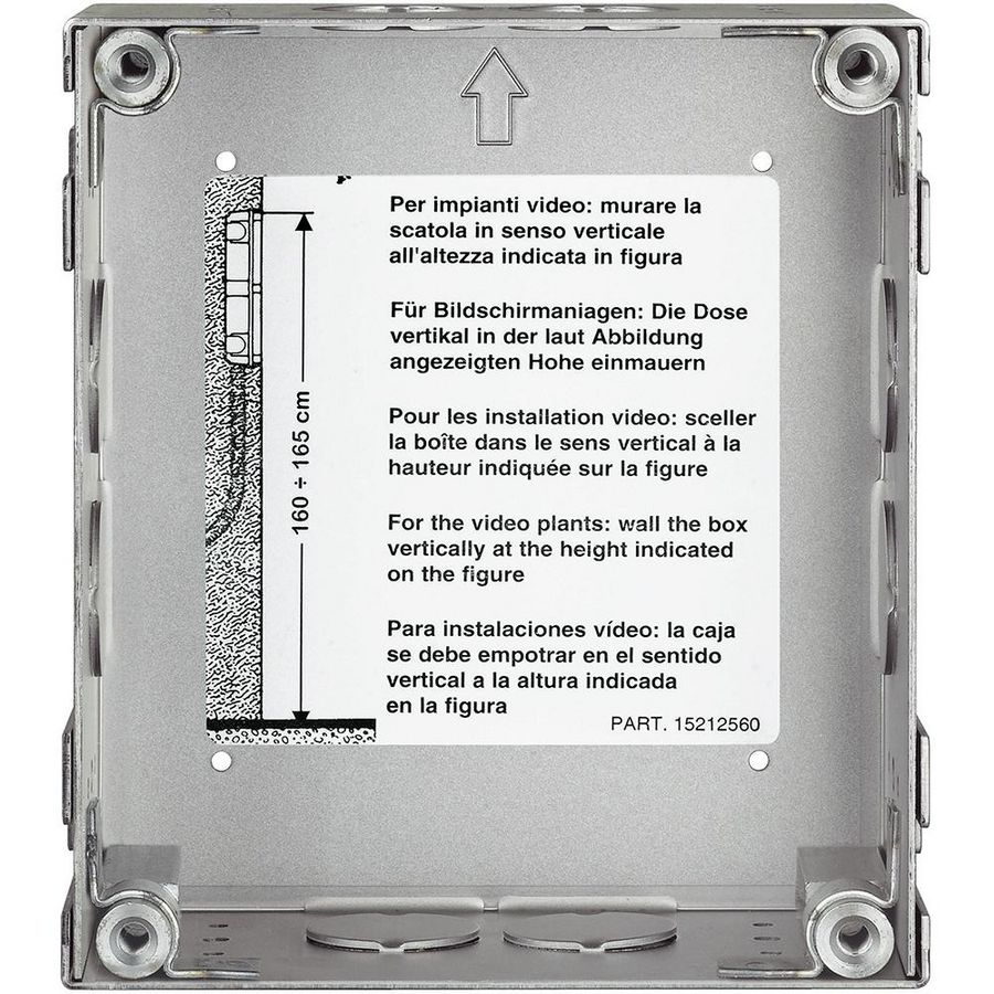 Inbouwdoos new metaal 1 module Sfera