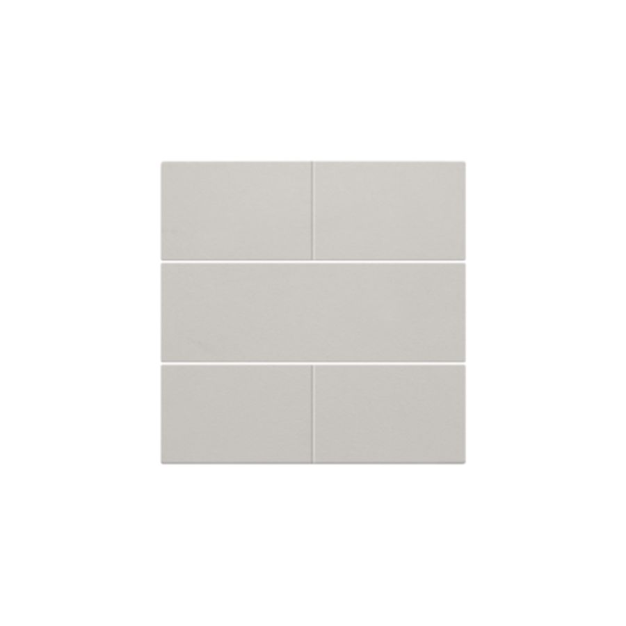 Afwerkingsset 4-voudige pot.vrij knop 24V light grey