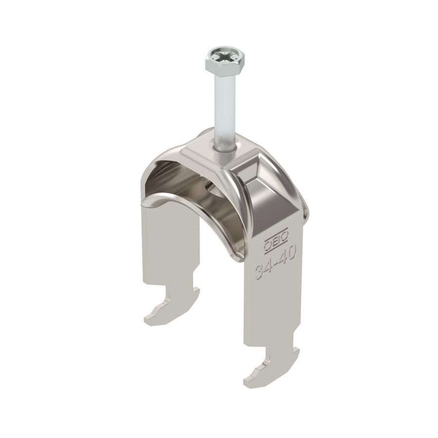 Beugelklem 2056 34-40mm RVS A4 1.4571 blank VVE=100