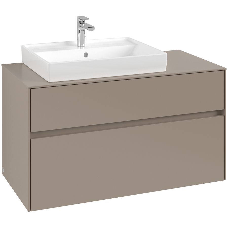 Wastafelonderkast Collaro 1000x548x500mm Taupe C01700VM