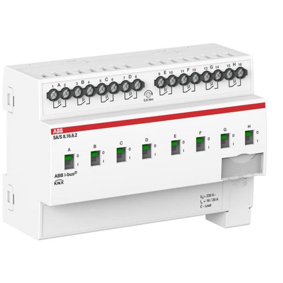 Schakelaktor prof KNX 8-voudig 16A energiefunctie