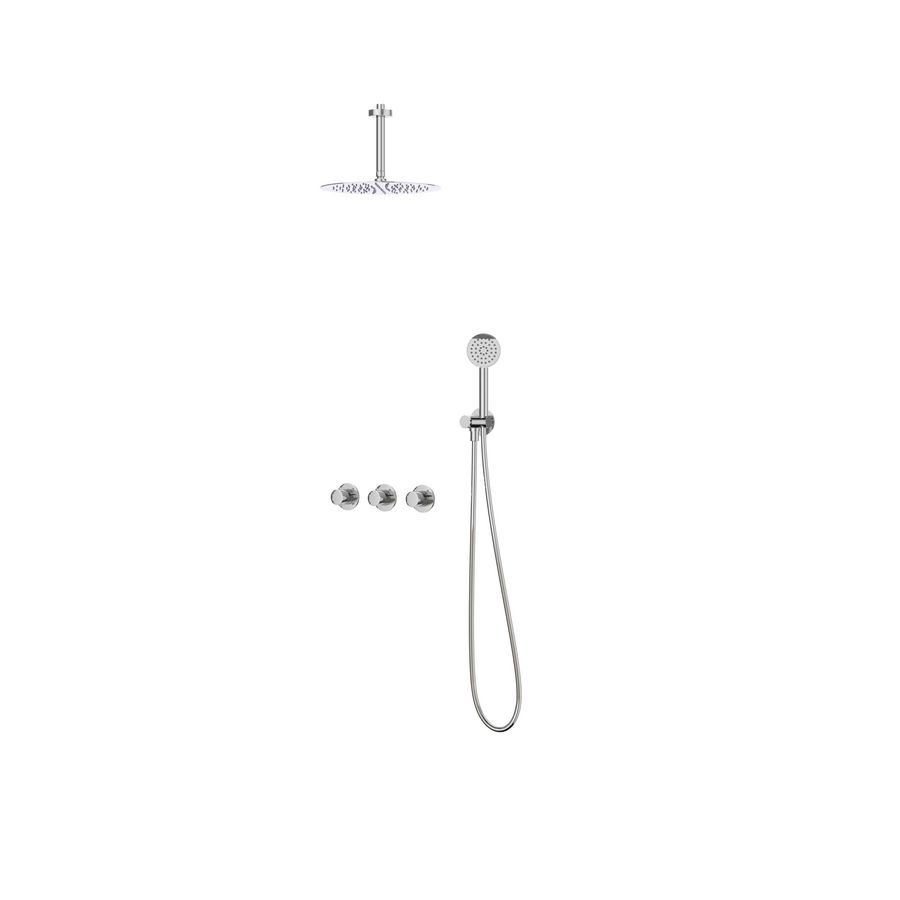 Afbouwdeel regendouche IVY combiset Bond 4 inbouwthermostaat symmetry chroom CSB4CRCCBC incl. inbouwbox