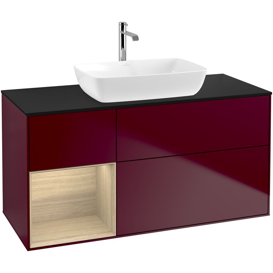 Wastafelonderkast Finion 1200x603x501mm Peony Matt Lacquer F822PCHB