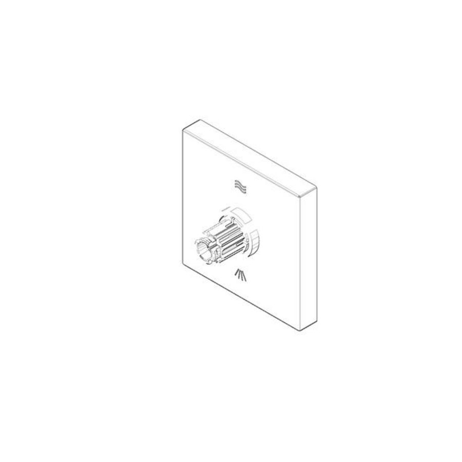 Rozet met symbolen 60x60x28mm chr 04279802100-00