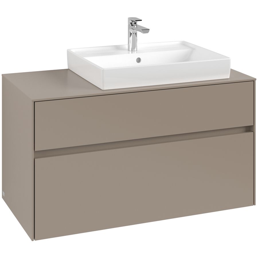 Wastafelonderkast Collaro 1000x548x500mm Taupe C01800VM