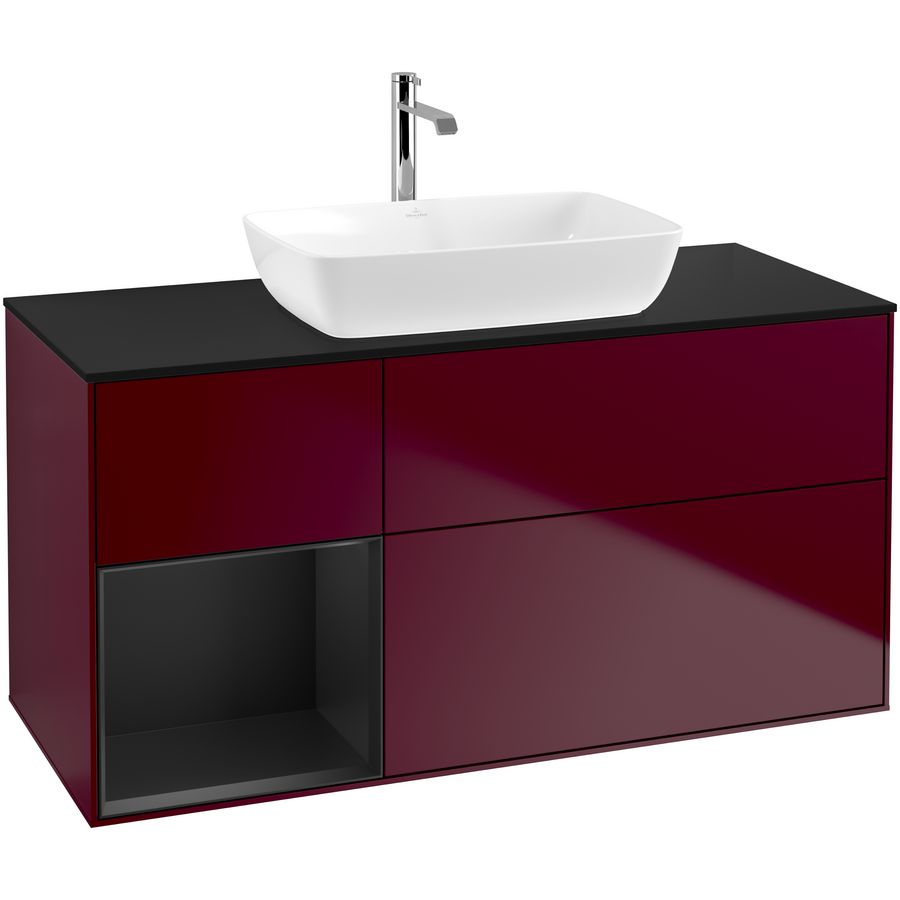 Wastafelonderkast Finion 1200x603x501mm Peony Matt Lacquer F822PDHB