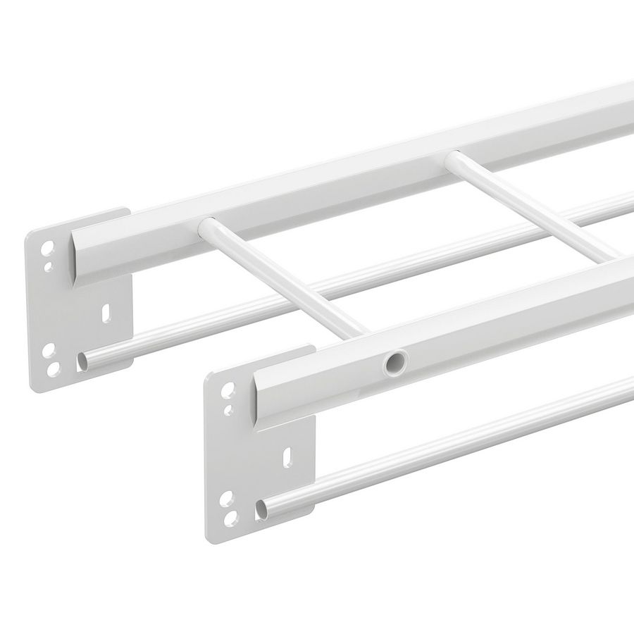 Lengte a 6m. Kabelladder 300mm KHZV zinkpox wit RAL9010