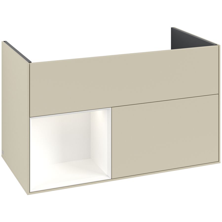 Wastafelonderkast Finion 996x591x498mm S.Grey Matt Lacquer F030MTHJ