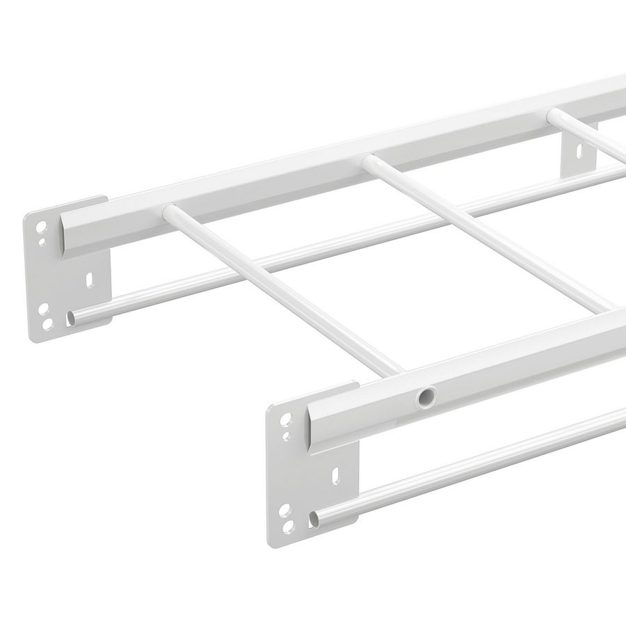 Lengte a 6m. Kabelladder 500mm KHZV zinkpox wit RAL9010