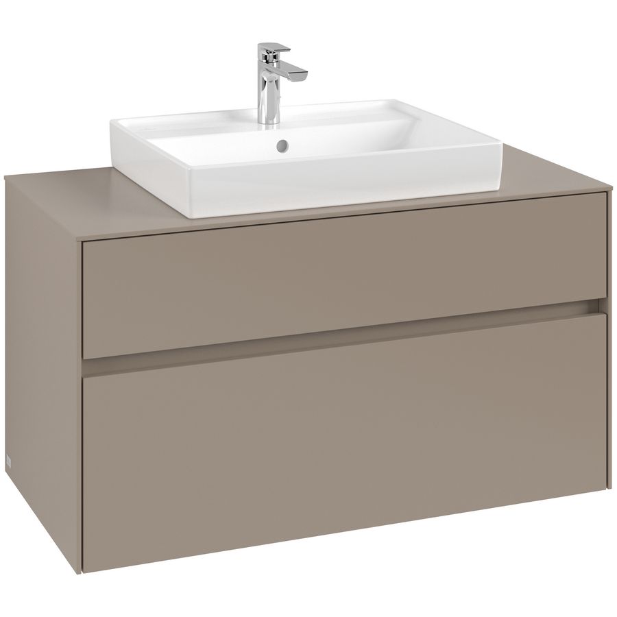 Wastafelonderkast Collaro 1000x548x500mm Taupe C01900VM