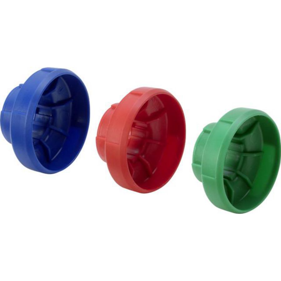 kenplaatje DN15-50 kunststof/blauw