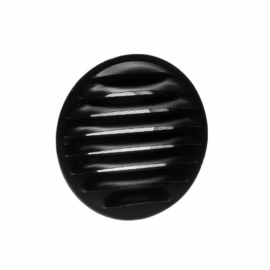 ALU schoepenrooster Ø80mm zwart