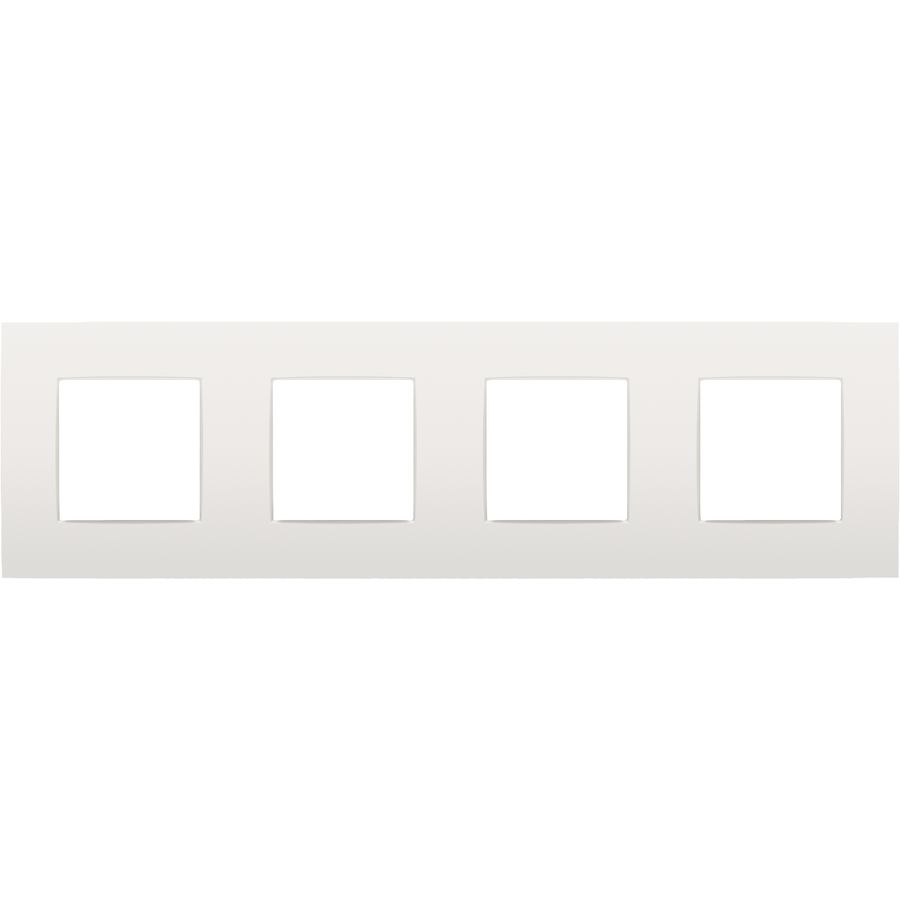 4-voudig afdekplaat hoh 71mm Intense white