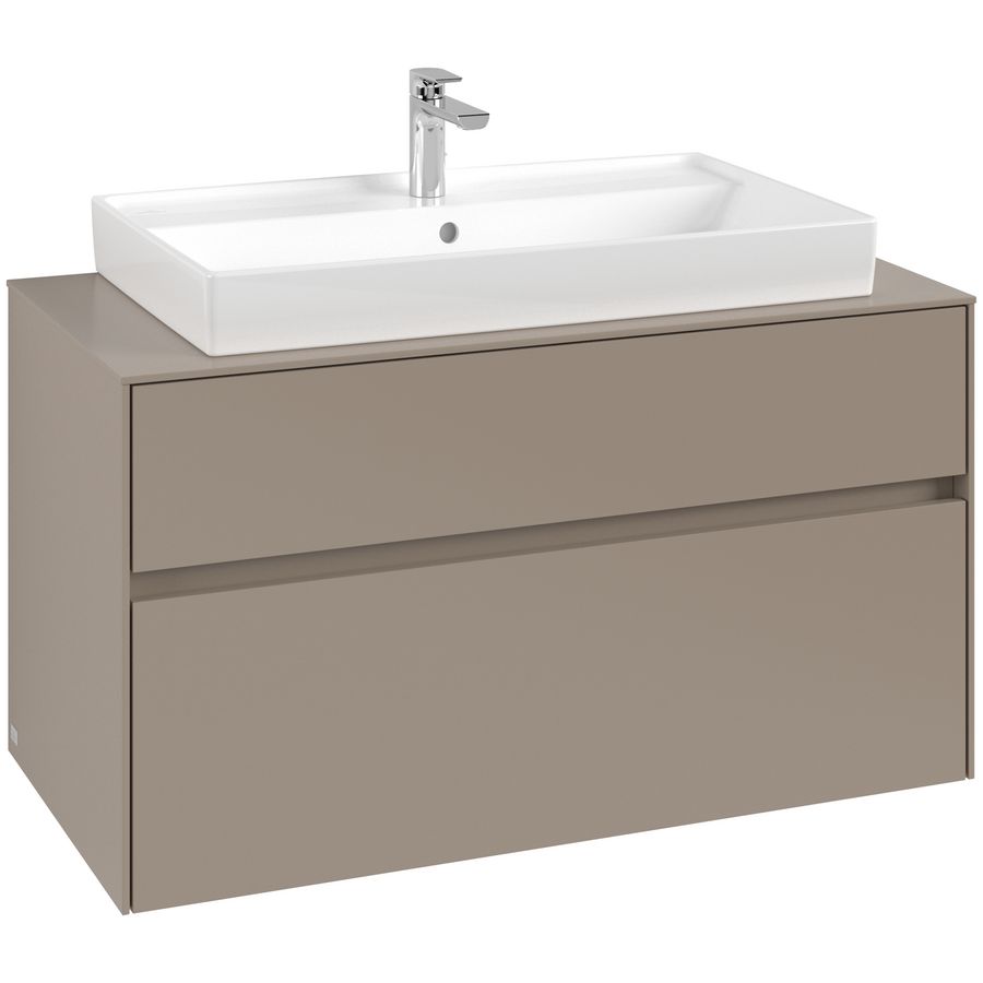 Wastafelonderkast Collaro 1000x548x500mm Taupe C02000VM