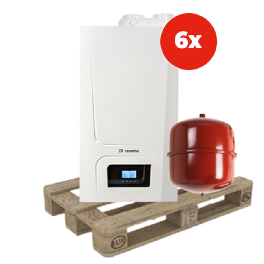 KPW pallet 6st. CV-ketel Avanta Ace 35C CW5 con. 60/100 + aansluitpakket 18L