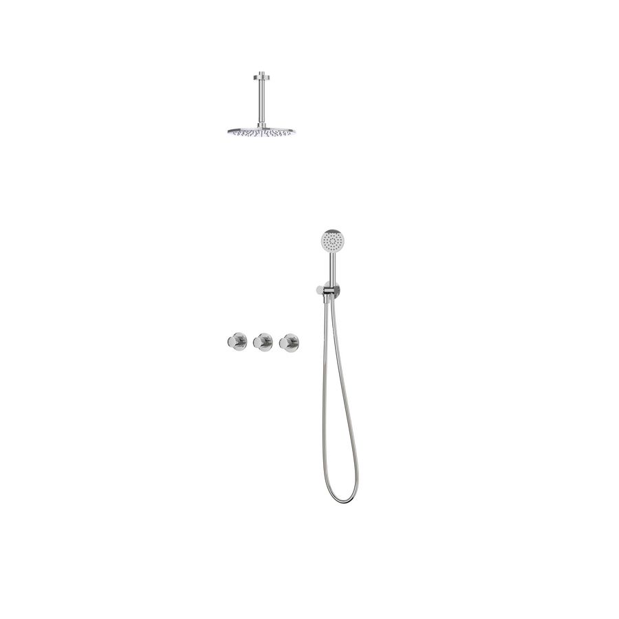 Afbouwdeel regendouche IVY combiset Bond 4 inbouwthermostaat symmetry chroom CSB4CRCEBC incl. inbouwbox