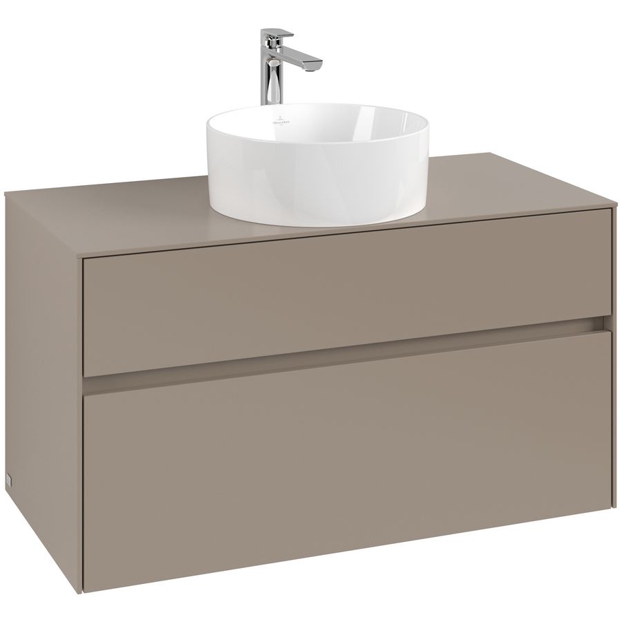 Wastafelonderkast Collaro 1000x548x500mm Taupe C03800VM