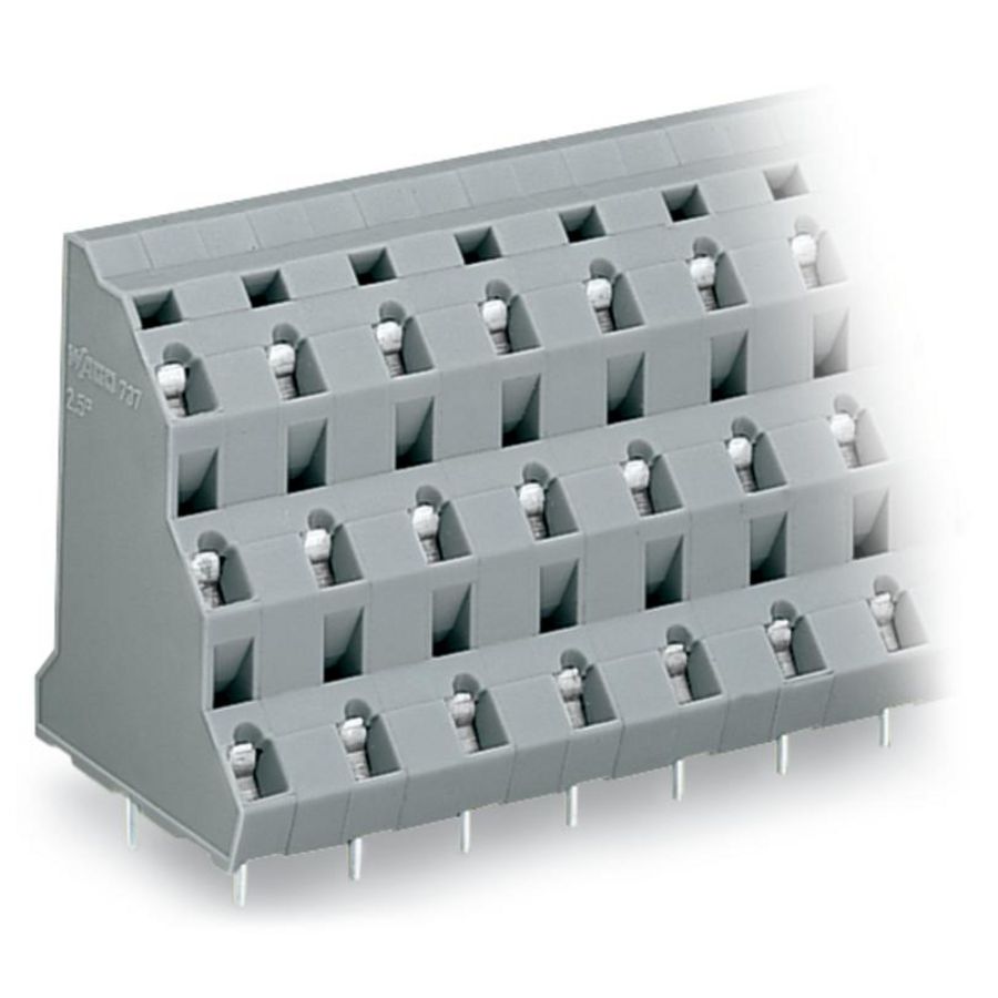 3-etage printklem 2,5mm² raster 10mm grijs 737-752 VVE=64