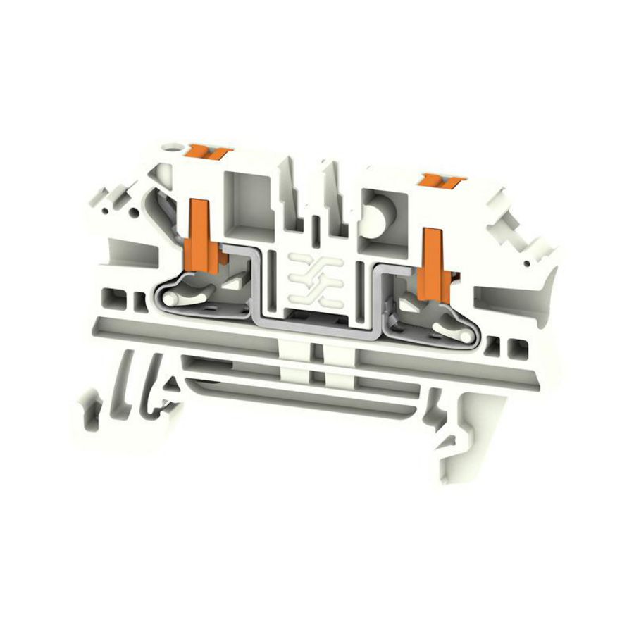 Doorvoer blok PUSH IN wit 2.5mm2 24 A 800 nr. VVE=100