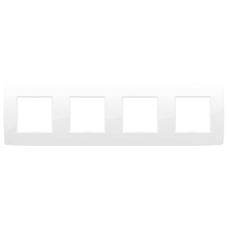 4-voudig afdekplaat hoh 71mm Original bright wh