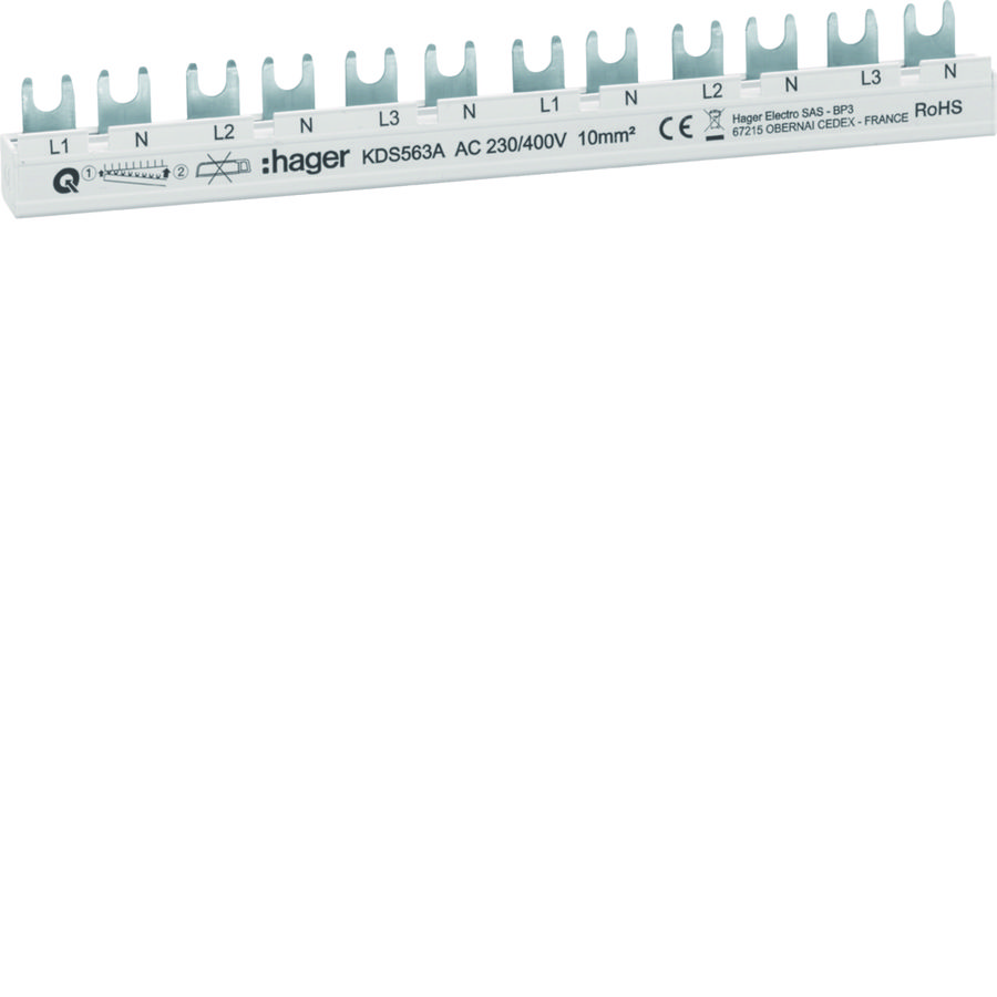 12mod kamrail 63 A 1p+N / 1p+N / 1p+N / 1p+N / 1p+N / 1p+N