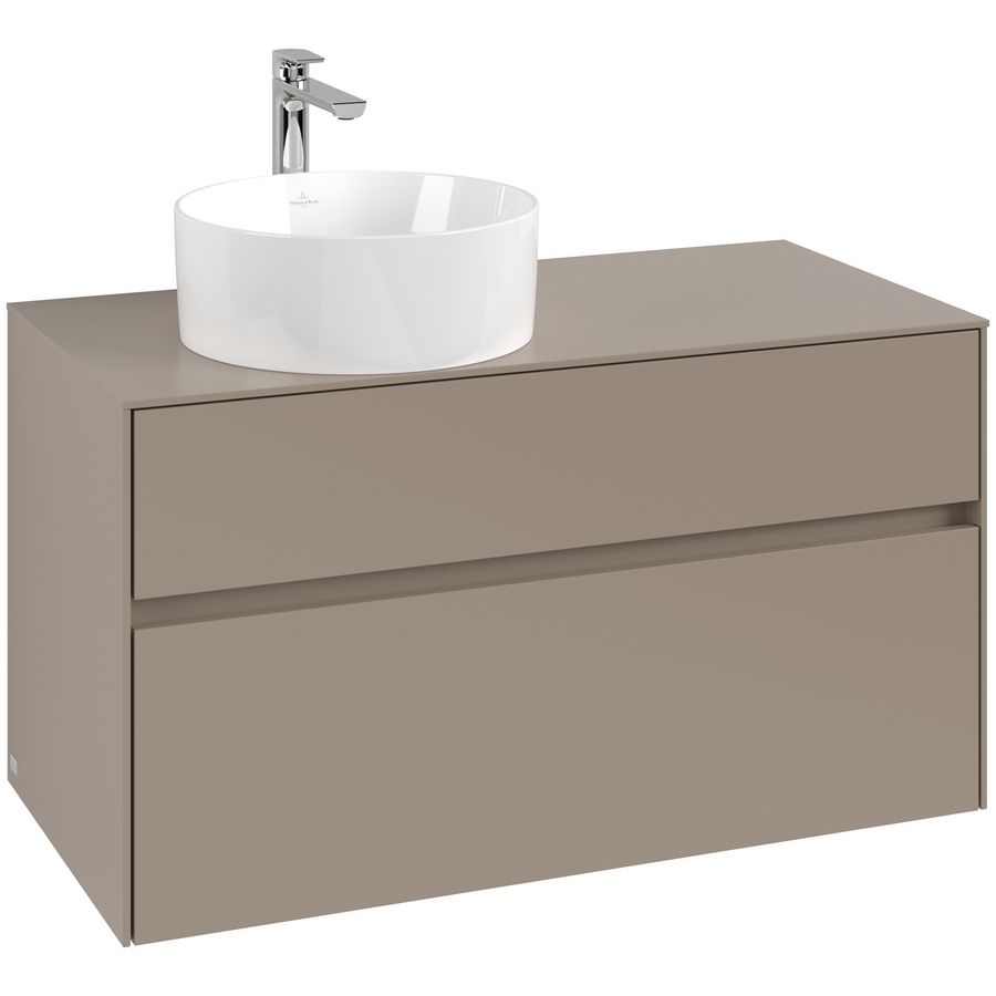 Wastafelonderkast Collaro 1000x548x500mm Taupe C039B0VM