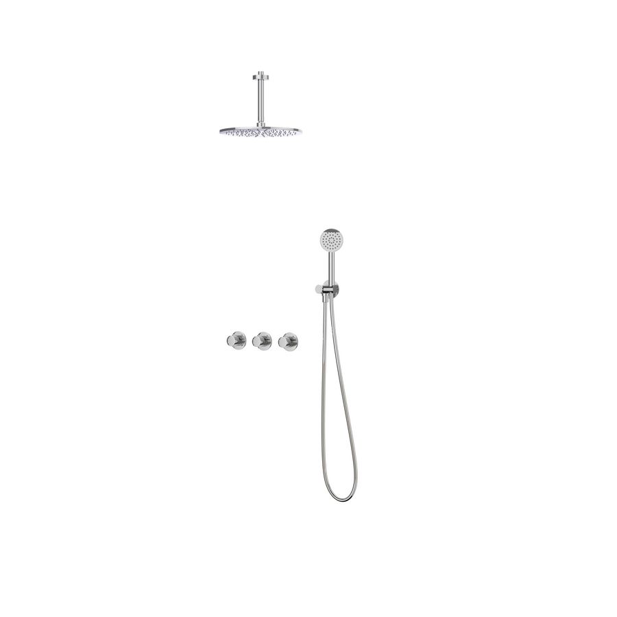 Afbouwdeel regendouche IVY combiset Bond 4 inbouwthermostaat symmetry chroom CSB4CRCFBC incl. inbouwbox
